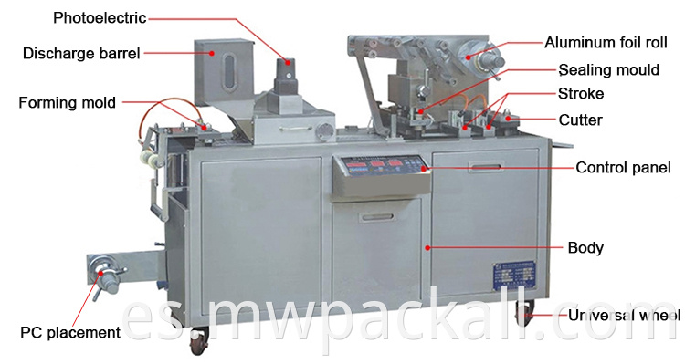 Máquina automática de embalaje de jabón de hotel Máquina de embalaje de blister de China Máquina de blister para la venta